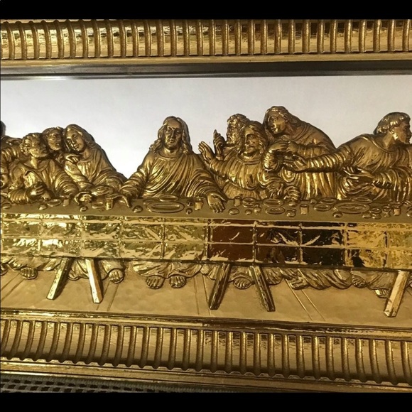 Rare Vintage 1970’s Last Supper
Gold 3D Mirror ‼️Final Price Drop - Picture 3 of 11